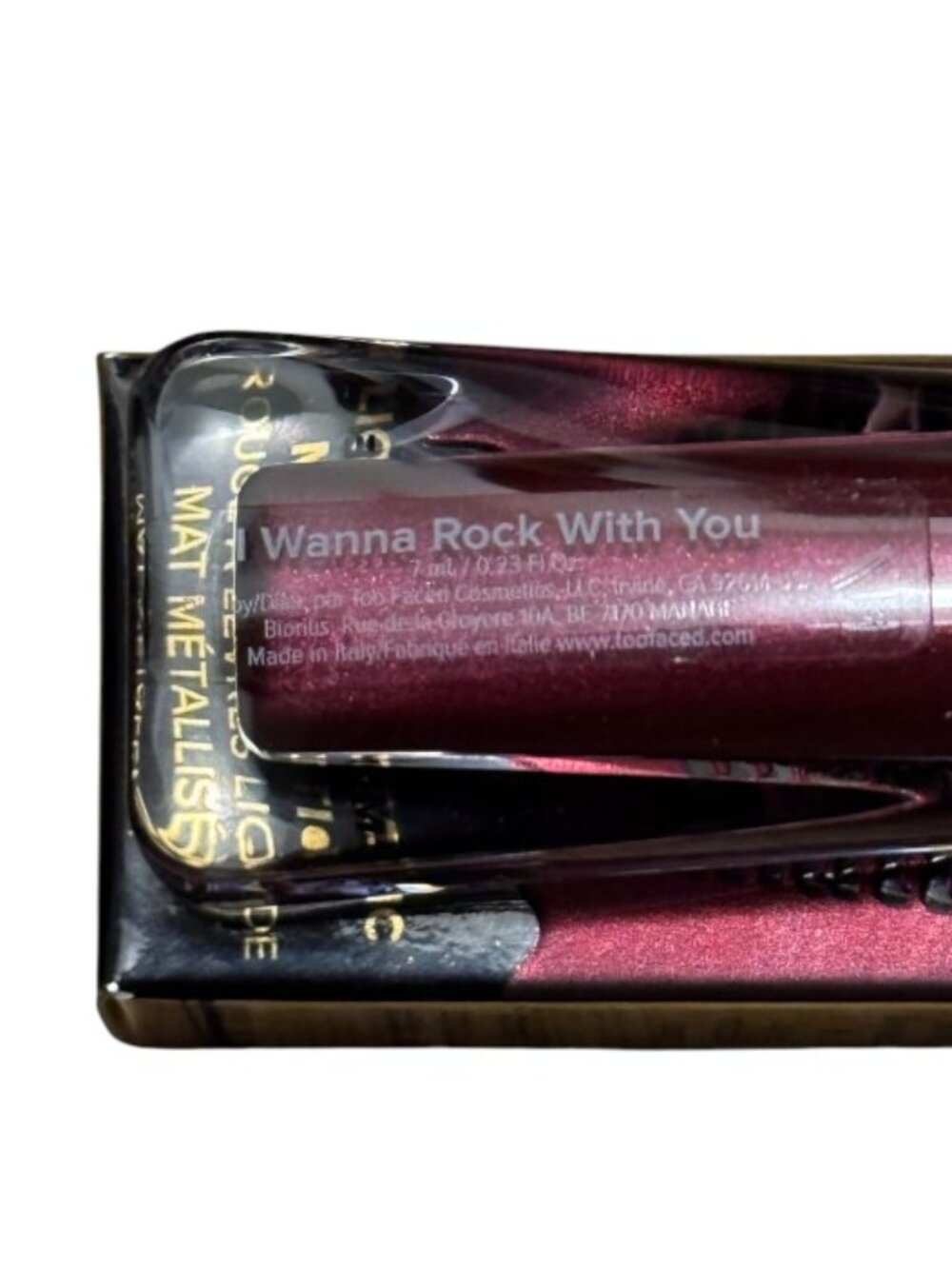 2 Pack! Too Faced Melted Matte-tallic Liquid Lipstick I Wanna Rock With You 7ml - Picture 3 of 3